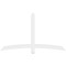 Ekena Millwork Bellingham Architectural Grade PVC Gable Bracket, 72"W x 42"H x 2"D x 4"F, 14/12 Pitch GBP072X42X0204BEL00 - alternate 3